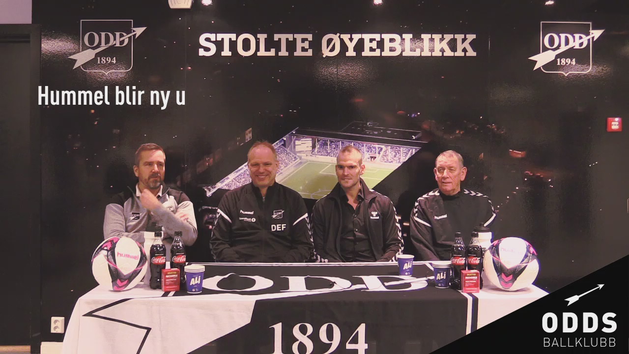 Pressekonferanse med Hummel